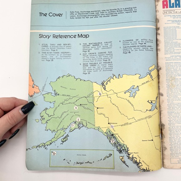 Alaska Magazine June 1974 Fly Fishing Grayling Wilderness Frontier Vintage Issue - Picture 8 of 9